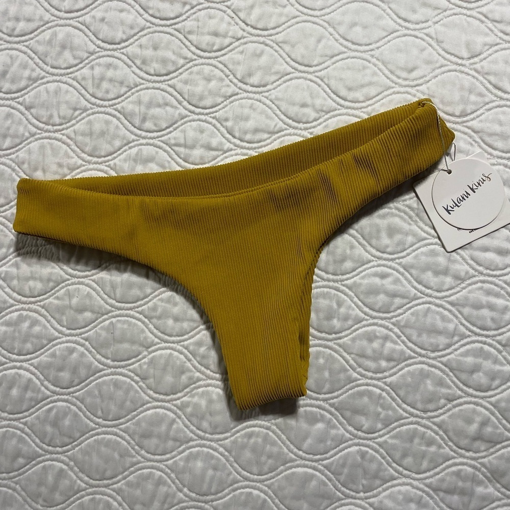 KULANIS KINIS
Mustard V-Cut Cheeky Bikini Bottom-NWT
